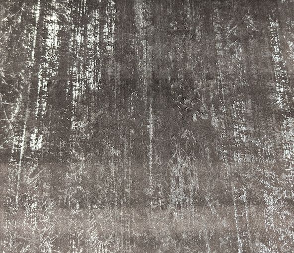 Metallic fabric with a brushed finish in pewter